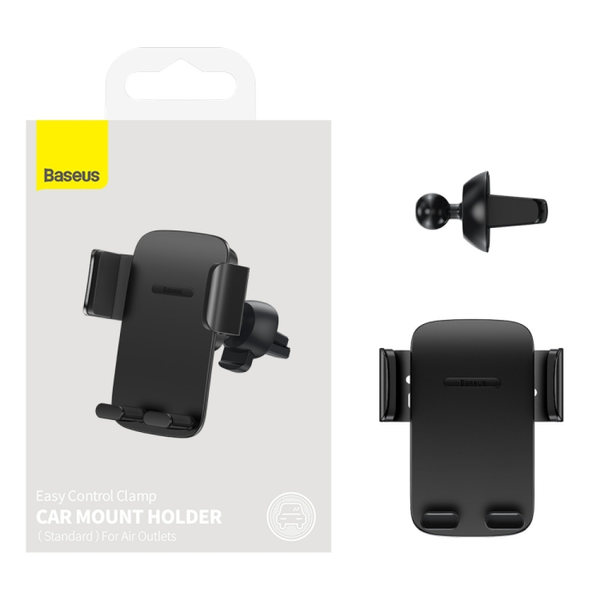 Автомобільний тримач Baseus Easy Control Clamp Car Mount Holder (SUYK000101) Чорний 201-00052 фото