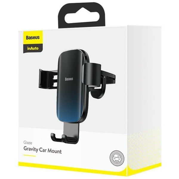 Тримач для мобiльного Baseus Glaze Gravity Car Mount Black 656-00425 фото