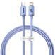 Кабель Baseus Crystal Shine Series Fast Charging Type-C to Lightning 20W (1.2m) Purple CAJY000205 фото