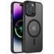 Чехол TPU+PC Metal Buttons with MagSafe Colorful для Apple iPhone 12 Pro / 12 (6.1") Black 555-03107 фото
