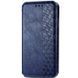 Шкіряний чохол-книжка GETMAN Cubic для Xiaomi Redmi 9C Синій 555-01962 фото 1