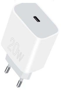 Мережевий зарядний пристрій WUW-C176 20W PD USB-C white WUW-C176 фото