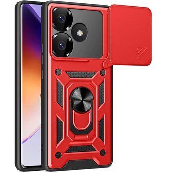 Ударостійкий чохол Camshield Serge Ring для Xiaomi Poco F6 Red 777-04338 фото