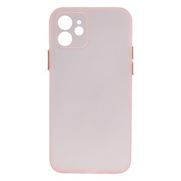 Силиконовый чехол Ultra-thin Matte TPU with Frame для iPhone 12 Розовый 208-01093 фото