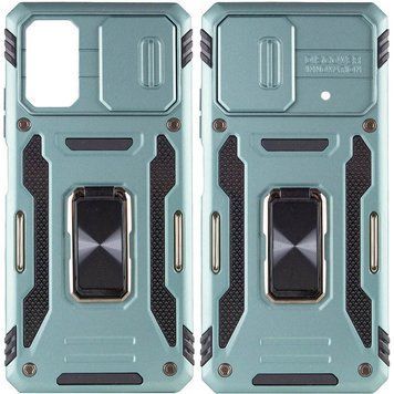 Ударостійкий чохол Camshield Army Ring для Xiaomi Poco X5 Pro 5G / Note 12 Pro 5G Light Green 777-05079 фото