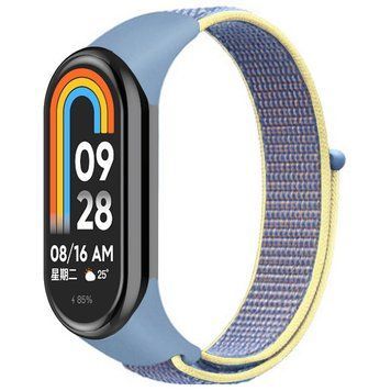 Ремінець Nylon New для Xiaomi Mi Band 8/9/10 Azure / Yellow 212-01777 фото