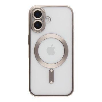 Чехол TPU Metallic Chrome Full Camera with Magsafe для iPhone 16 Titan 214-02943 фото