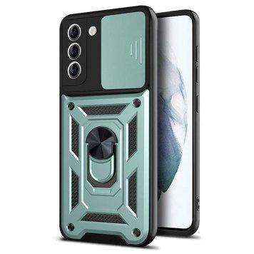 Ударостійкий чохол Camshield Serge Ring для Samsung Galaxy S21 FE Green 777-04460 фото