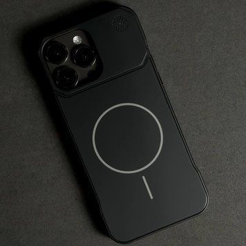 Чохол Glass Matte Aromatherapy Metal Magnetic для iPhone 16 Pro Black 214-02364 фото