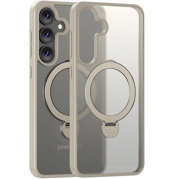 Чехол TPU+PC with MagSafe Colorful HQ Ring для Samsung Galaxy S25 Light Grey 214-03830 фото