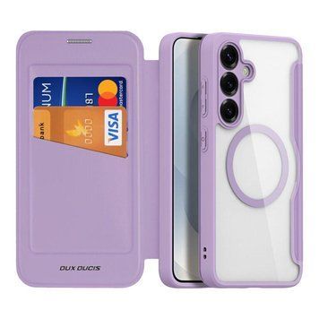 Чохол-книжка Dux Ducis Skin X Pro with MagSafe для Samsung Galaxy S25+ 5G (S936) Purple Pink 757-00529 фото