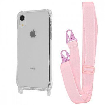 Чохол WAVE Clear Case With Strap для Iphone Xr Pink Sand 208-05312 фото