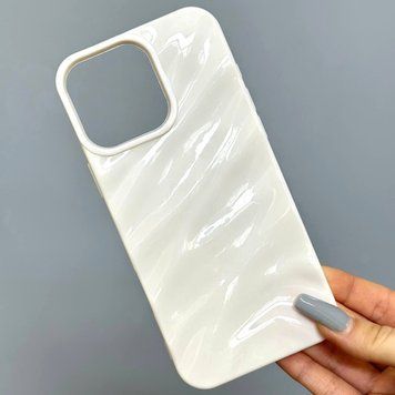 Чехол 3D Wavy Pattern Case для iPhone 14 Pro White 208-04945 фото