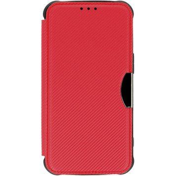 Кожаный чехол-книжка GETMAN Razor (PU) для Xiaomi Redmi 13C / Poco C65 Red 777-07694 фото