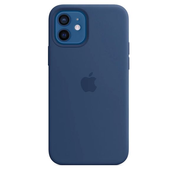 Силиконовый чехол для iPhone 12/12 Pro Navy Blue 208-00392 фото