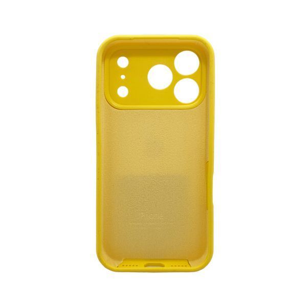 Силіконовий чохол з закритою камерою для iPhone 17 Pro Max Sunny Yellow 666-04347 фото