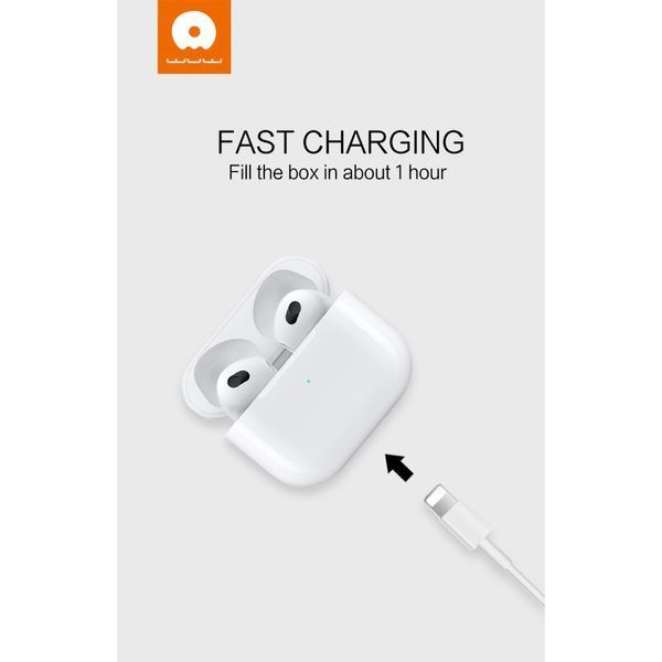 Бездротові навушники WUW EARBUDS R184 TWS Білі 202-00298 фото