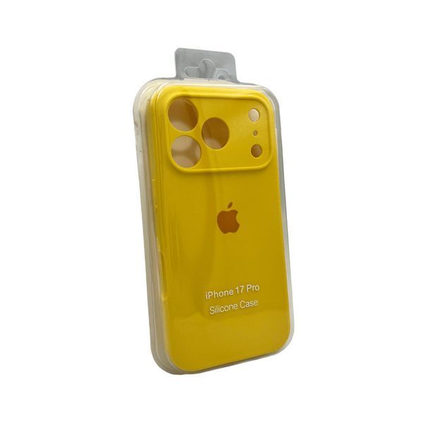 Силіконовий чохол з закритою камерою для iPhone 17 Pro Max Sunny Yellow 666-04347 фото