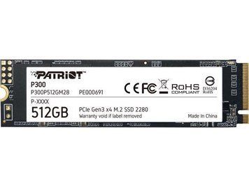 Накопичувач SSD M.2 Patriot P300 512GB NVMe 2280 PCIe 3.0x4 3D NAND TLC P300P512GM28 фото