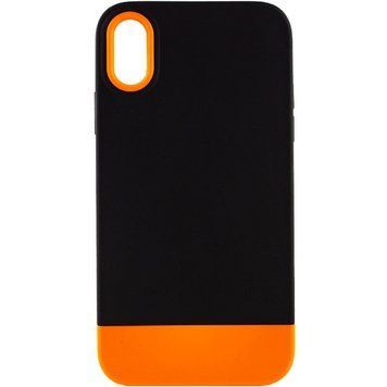Чохол TPU+PC Bichromatic для Apple iPhone X / XS (5.8") Black / Orange 555-03890 фото