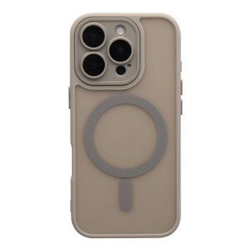 Чохол TPU+PC Magnetic Matte Camera Lens with Magsafe для iPhone 16 Pro Max Grey 757-00354 фото