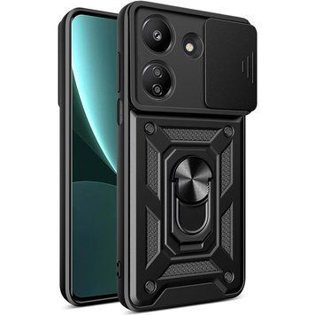 Ударостійкий чохол Camshield Serge Ring для Xiaomi Redmi 13C / Poco C65 Black 777-04455 фото