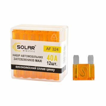 Набір запобіжників Solar "максі", цинковий сплав 40А, 12шт AF324 фото