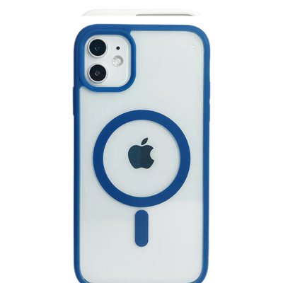 Силиконовый чехол Clear Color Case with MagSafe для iPhone 11 Синий 214-00098 фото