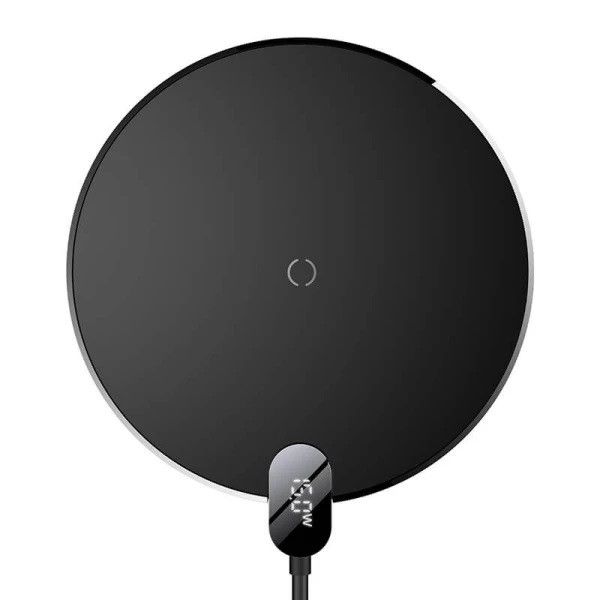 Беспроводное зарядное устройство Baseus LED Display Gen 2 Wireless Charger 15W Черный 209-00266 фото