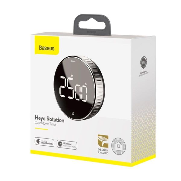 Таймер Baseus heyo rotation countdown timer Black 656-00245 фото