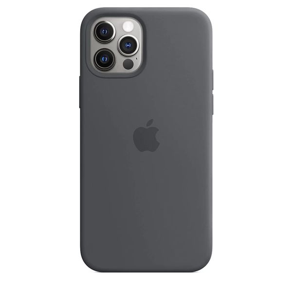 Силиконовый чехол для iPhone 12/12 Pro Dark Gray 208-00377 фото