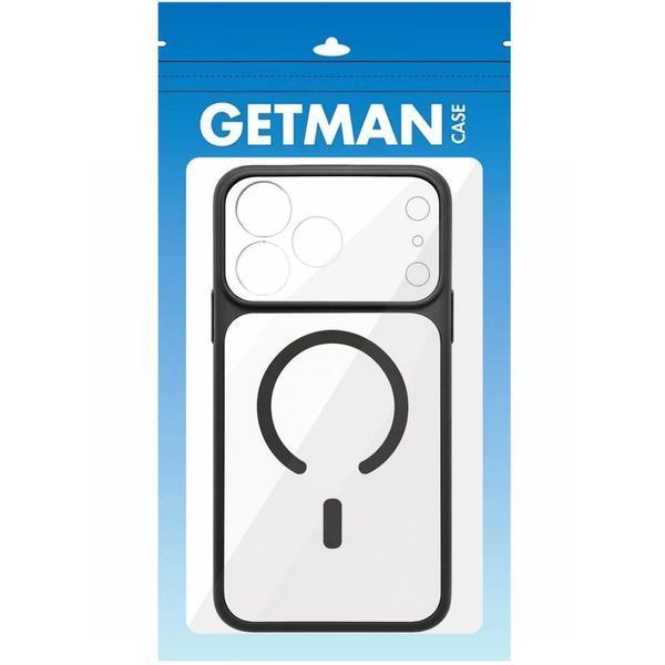 Чехол TPU+PC GETMAN Moon Clear with MagSafe для Apple iPhone 17 Air (6.5") Black 656-08271 фото