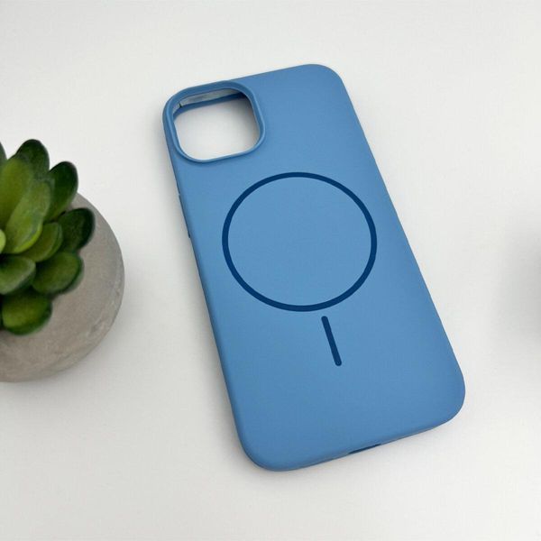 Чохол для смартфона Silicone Case Magnetic для Apple iPhone 15 Azure 666-03859 фото
