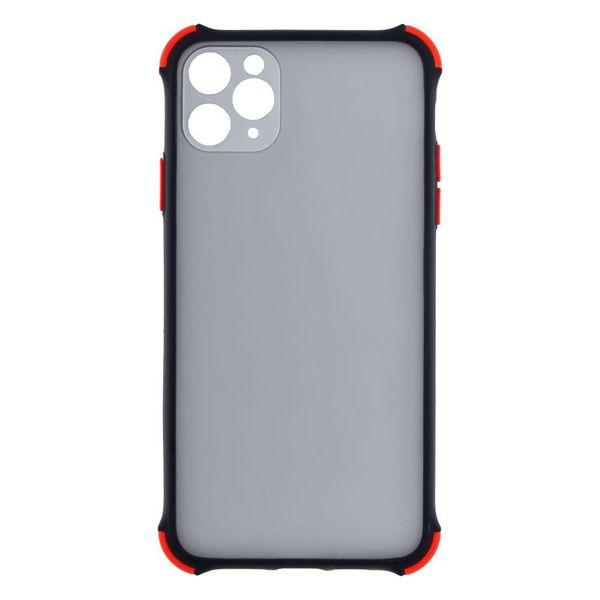 Силіконовий чохол TOTU Armor Dark with Frame для iPhone 11 Pro Max Чорний 208-00960 фото