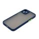 Силиконовый чехол с закрытой камерой Avenger Totu для iPhone 12 Navy Blue 208-00678 фото