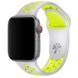 Силиконовый ремешок с перфорацией для Apple Watch 38/40/41 mm Серо-салатовый 212-00123 фото