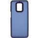 Чехол TPU+PC Lyon Frosted для Xiaomi Redmi Note 9s / Note 9 Pro / Note 9 Pro Max Navy Blue ILSO-00000065048-3 фото 2