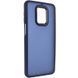 Чехол TPU+PC Lyon Frosted для Xiaomi Redmi Note 9s / Note 9 Pro / Note 9 Pro Max Navy Blue ILSO-00000065048-3 фото 1