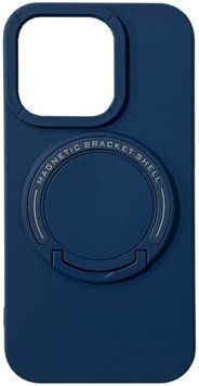 Чехол TPU Back Case Metal Stand with MagSafe для iPhone 14 Pro Blue 214-02077 фото