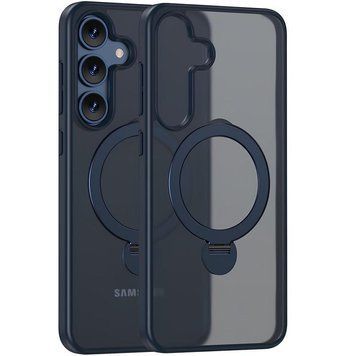 Чехол TPU+PC with MagSafe Colorful HQ Ring для Samsung Galaxy S25 Dark Blue 214-03831 фото