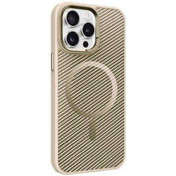 Чохол TPU+PC Carbon Mirage with MagSafe для Apple iPhone 15 Pro Max Antique White 214-03378 фото