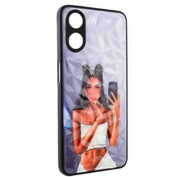 TPU+PC чохол Prisma Ladies для Oppo A98 Black in White 777-07195 фото