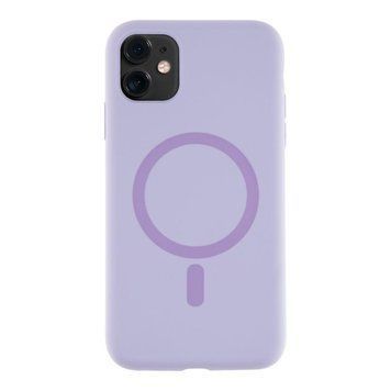 Чехол Glow Silicone Case with Magsafe для iPhone 11 Light purple 214-03846 фото