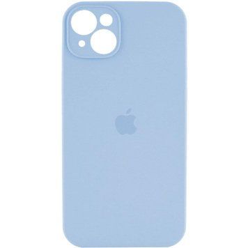 Силиконовый чехол с закрытой камерой для iPhone 14 Mist Blue 666-00809 фото