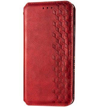 Шкіряний чохол-книжка GETMAN Cubic для Xiaomi Redmi Note 9s / Note 9 Pro / Note 9 Pro Max Червоний 555-01969 фото