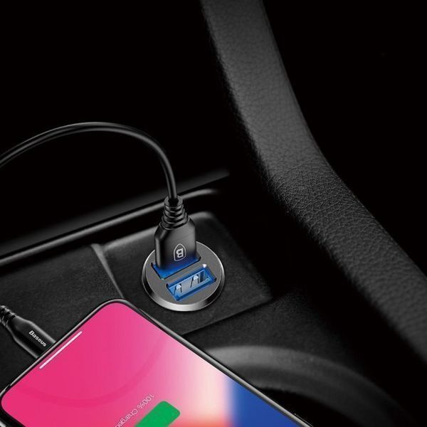 АЗУ Baseus Grain 3.1A 2USB Black CCALL-ML01 фото