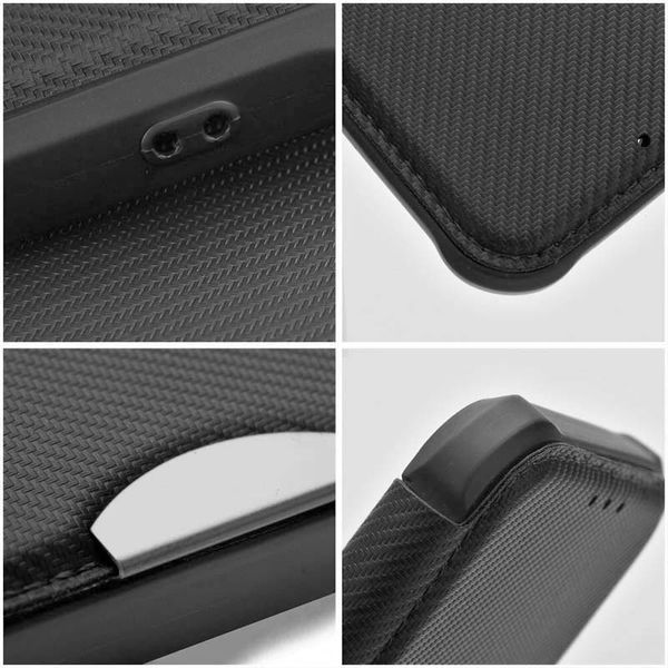 Кожаный чехол-книжка GETMAN Razor (PU) для Xiaomi Redmi 13C / Poco C65 Black 777-07695 фото