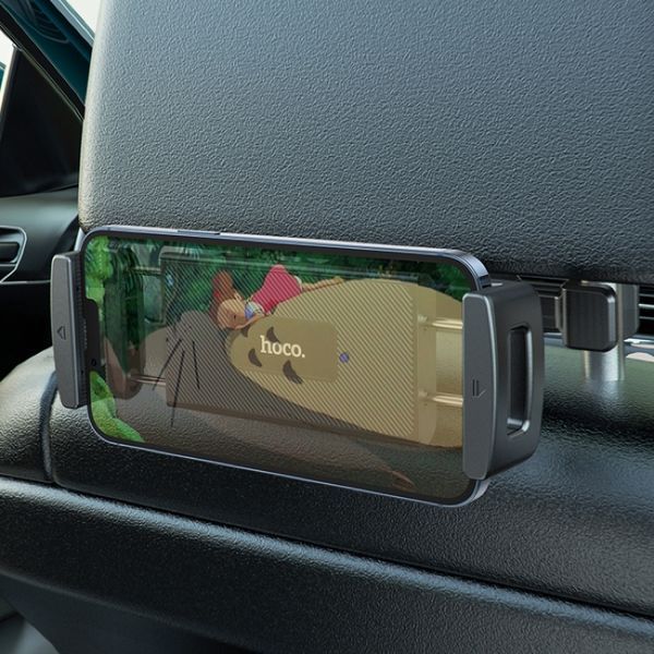 Автотримач для планшета HOCO CA121 Prospering headrest car holder for tablets Black 6931474788542 фото