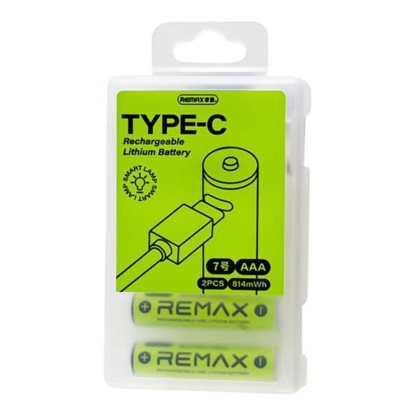 Акумулятор REMAX New Energy AAA Rechargeable USB Lithium Battery 814mWh (2шт) 6954851255413 фото