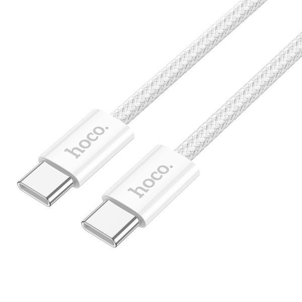 Дата кабель Hoco X104 Source 60W Type-C to Type-C (2m) White ILSO-00000069085-2 фото